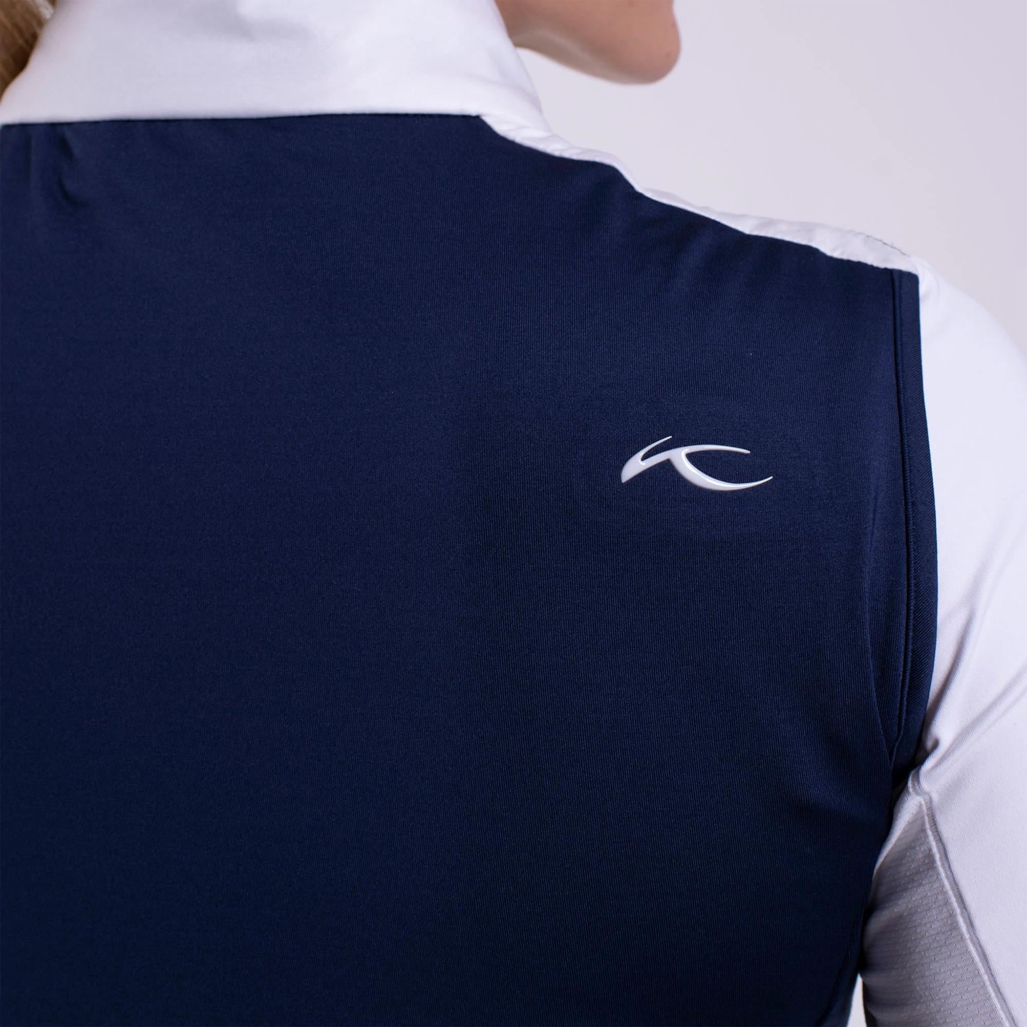 KJUS Retention Ladies Insulated Golf Vest White/Atlanta Blue